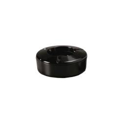Fortune inmiron black melamine windproof ashtray 4.92x1.57 inch