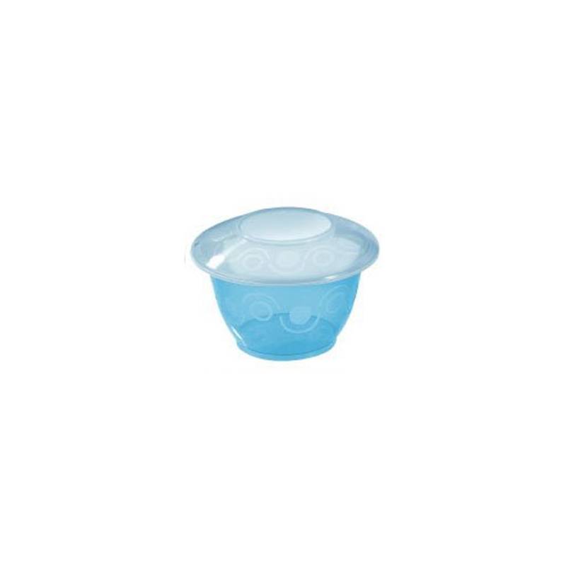 Copa de helado desechable de plástico azul para llevar cl 20