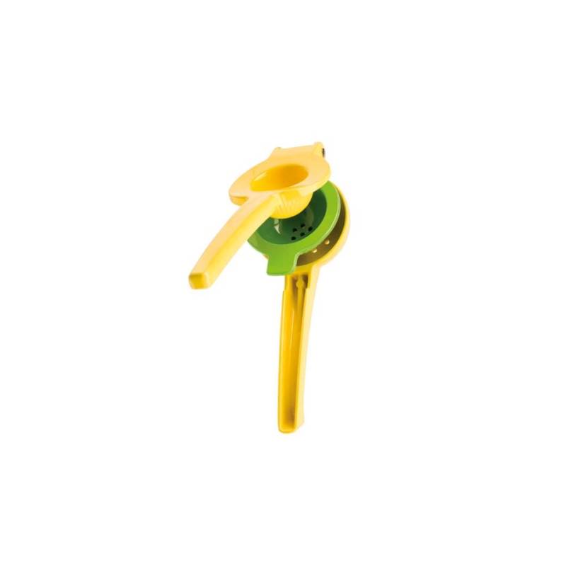 Yellow painted aluminum lime and lemon squeezer cm 22