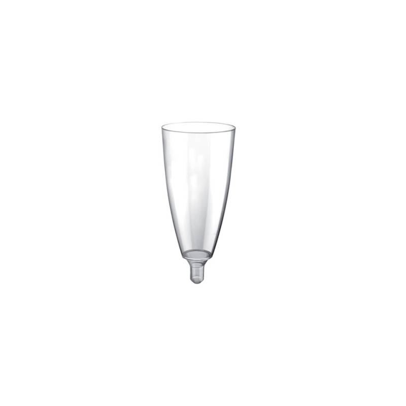 Transparent sparkling wine flute cl 12