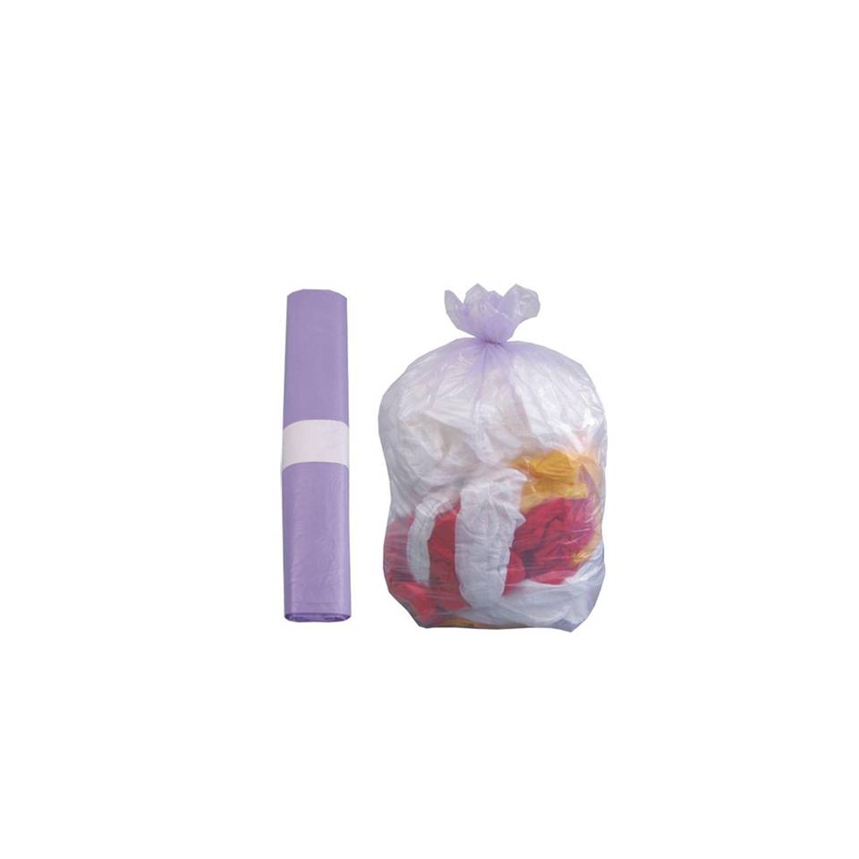 Purple anti-drip garbage bag cm 75x110