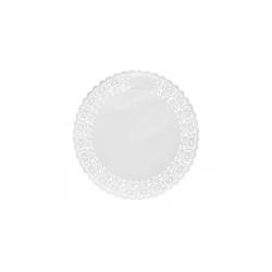 Pizzi tondi in carta bianca cm 16
