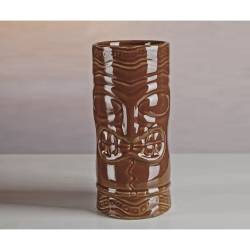 Tiki mug totem ceramica marrone 50 cl