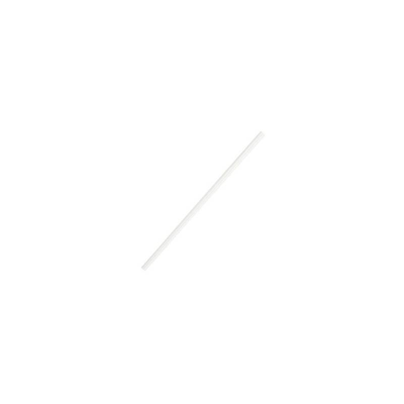 Plastic drinking straw cm 21 white