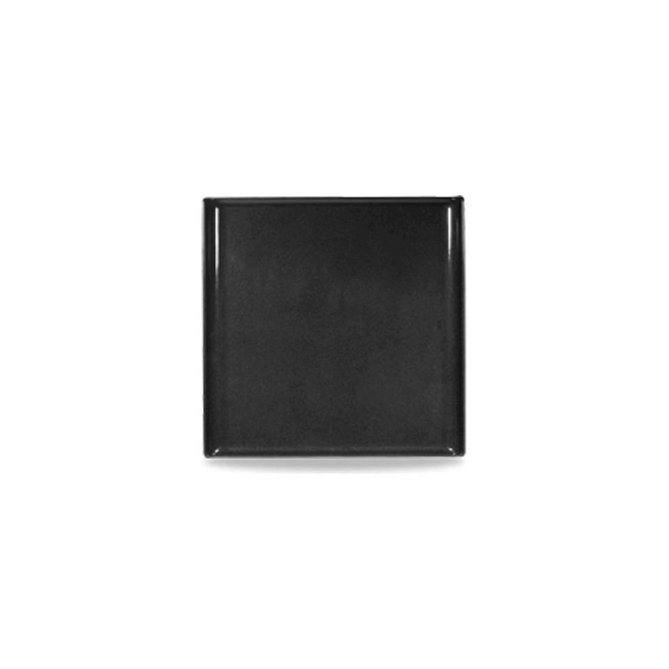 Churchill Buffet Line rectangular black melamine tray 30.3 x 30.3 cm