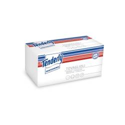 Tenderly 1-ply soft napkin in white paper 11.81x11.81 inch