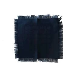 Frangino in cotone nero cm 33x33