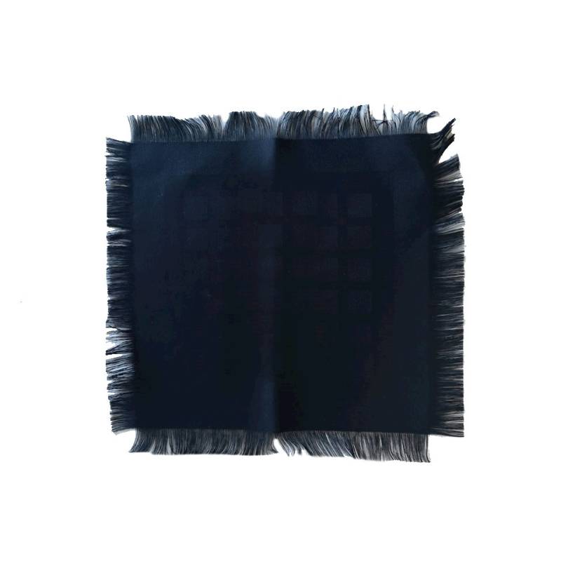 Black cotton fringe cm 33x33