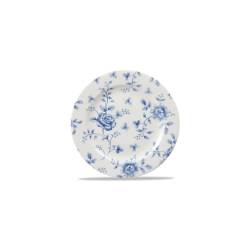 Linea Vintage Rose Chintz Churchill vitrified ceramic blue flat plate 27.6 cm
