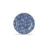 Piatto piano Linea Vintage Prints Calico Churchill in ceramica vetrificata blu cm 30,5