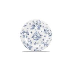 Linea Vintage Prints Toile Churchill vitrified ceramic blue flat plate 30.5 cm