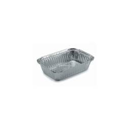 Rectangular disposable aluminum food container lt 1