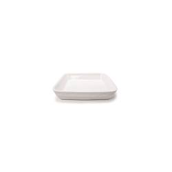 Cordonata Stackable square white porcelain dish 26x26x5.5 cm
