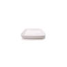 Cordonata Stackable square white porcelain dish 26x26x5.5 cm