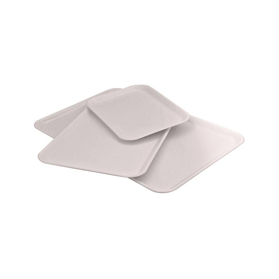 Rectangular white san tray 7.87x5.90 inch