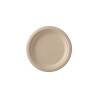 Duni brown pulp disposable round flat plate 22 cm