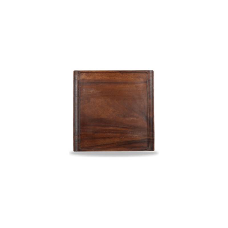 Vassoio Linea Buffet Churchill rettangolare in legno acacia cm 30,3 x 30,3