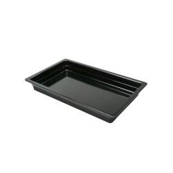 Black melamine gastronorm 1/1 20.86x12.79x2.56 inch