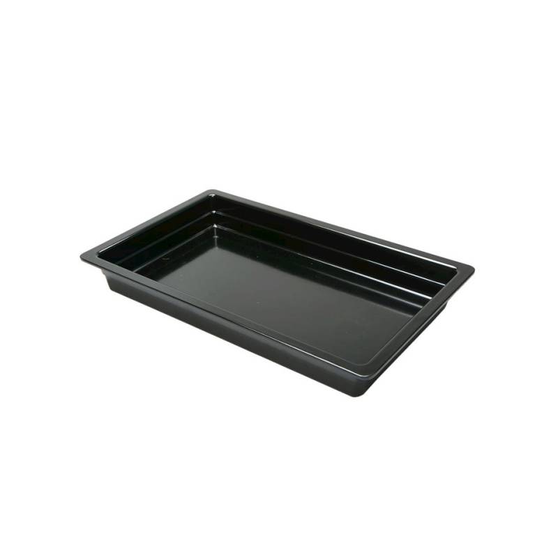 Black melamine gastronorm 1/1 20.86x12.79x2.56 inch