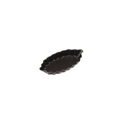 Black non-stick stainless steel festooned tartlet 3.93 inch