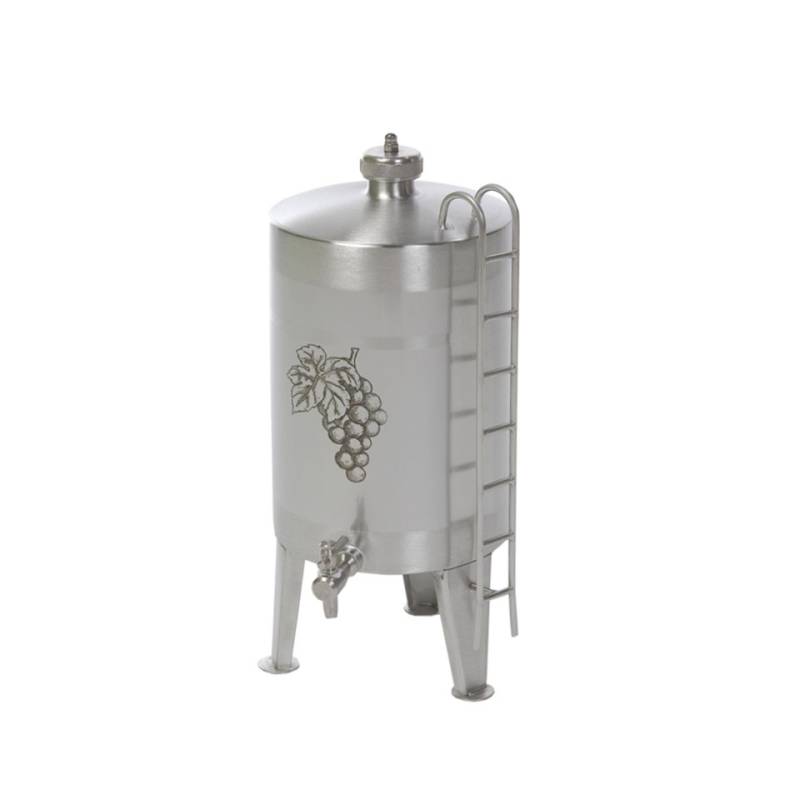 Dispenser vino liquori a botte acciaio inox lt 3