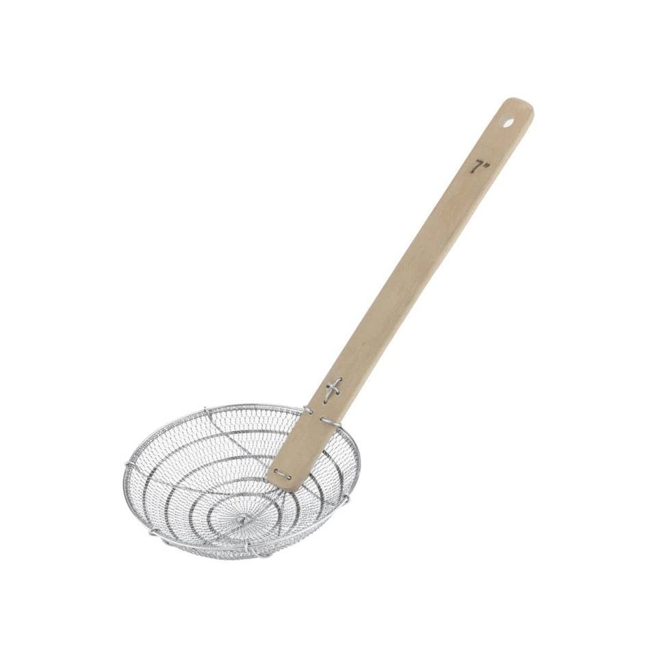 Fine net skimmer with bamboo handle 5.90 inch