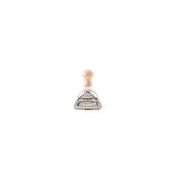 Molde cuadrado para raviolis de madera/aluminio 6,8 cm