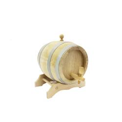 Wooden wine liquor barrel 3 lt