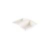 Contenitore asporto Duni con coperchio in polpa di cellulosa bianca cm 18,5x14,3
