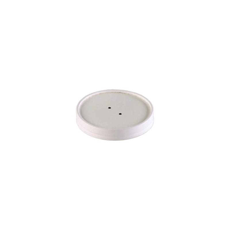 Disposable white cardboard lid for Duni cup cm 9.7