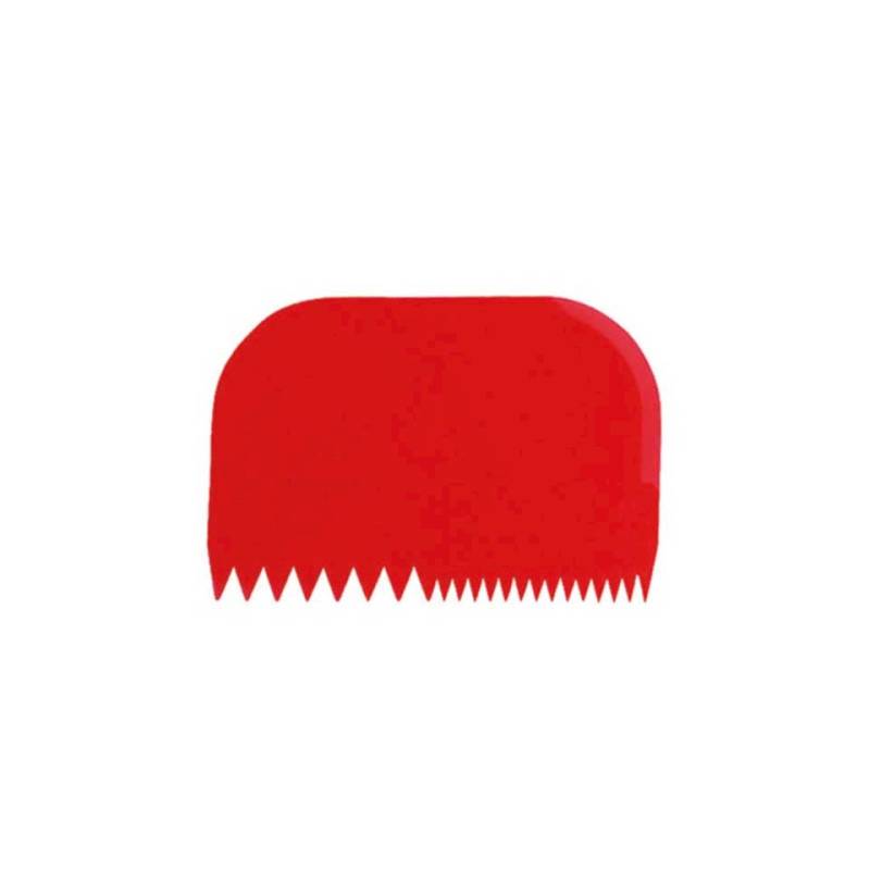 Red polypropylene scraper 6.10x3.39 inch