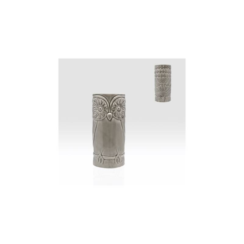 Tiki mug totem ceramica gufo grigio cl 50