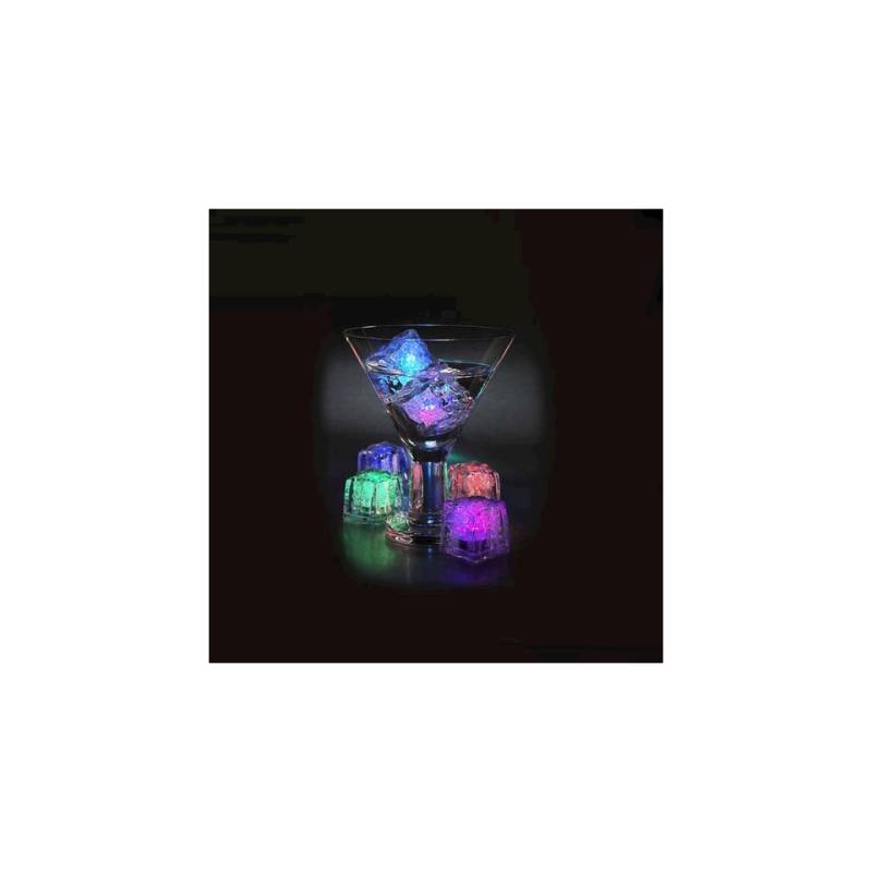 Bright fuchsia plastic ice cube