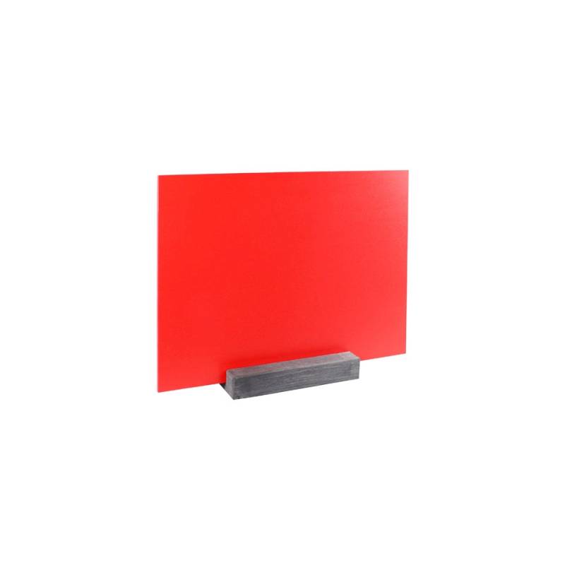 Dag Style blackboard plastic material 21x30cm tabletop red