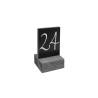 Segnaposto lavagna Dag style materiale plastico 5,5 x 6,5 cm nero