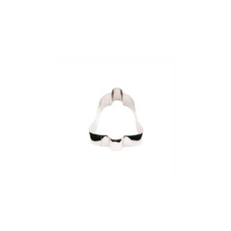 Molde de acero inoxidable en forma de campana para galletas 6 cm