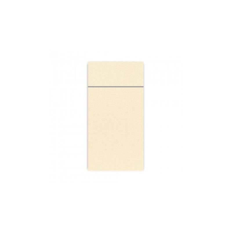 Slim Duni champagne Dunisoft paper cutlery napkin 40x33 cm