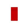 Slim Duni cutlery napkin holder in red Dunisoft paper cm 40x33