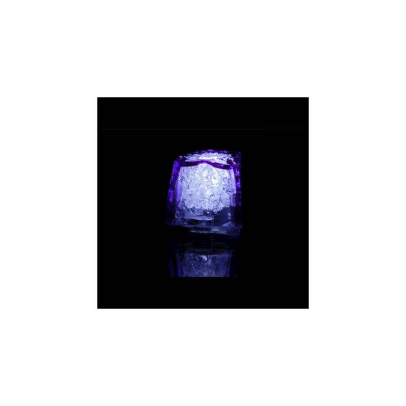 Purple plastic luminous ice cube
