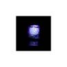 Purple plastic luminous ice cube