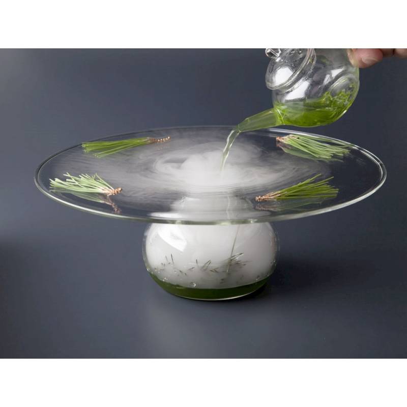 Ovni 100% Chef glass presentation tray 23 cm