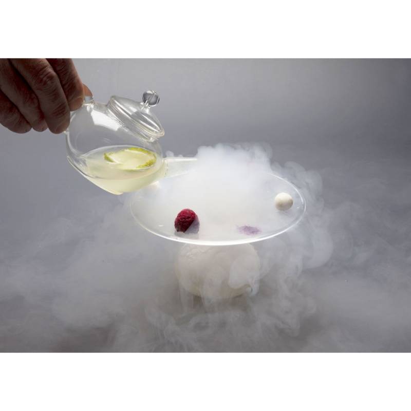 Ovni 100% Chef glass presentation tray 23 cm