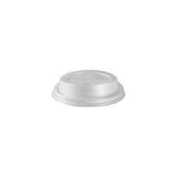 Disposable lid with slot for Duni CPLA tumbler 8 cm white