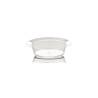 Transparent polystyrene disposable spaghetti bottom plate cm 14