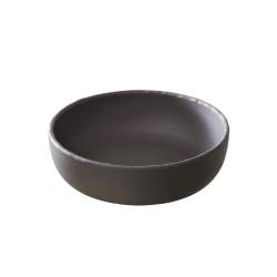 Revol Basalt black porcelain dome plate 7.08 inch