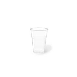 PET disposable beverage glass 40 cl transparent
