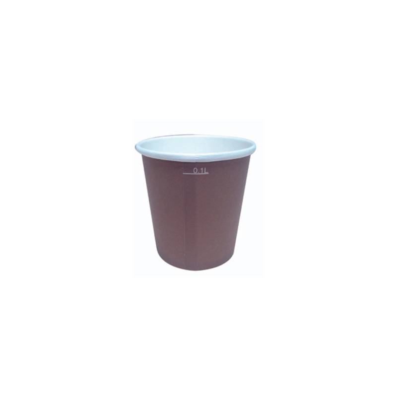 Brauner Karton Kaffeebecher 10 cl mit Kerbe