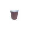 Brauner Karton Kaffeebecher 10 cl mit Kerbe