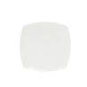 Tokio white porcelain flat square plate 6.69 inch