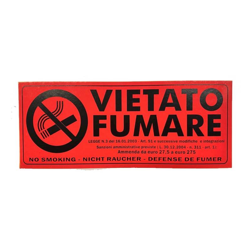 Cartello Vietato Fumare